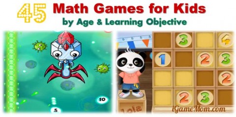Where can you find cool and fun math games for various age groups?