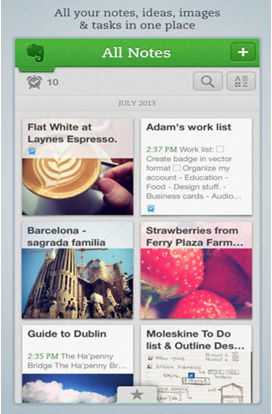 Evernote Keeps Everything at One Place