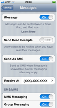 Text for FREE with iMesssage