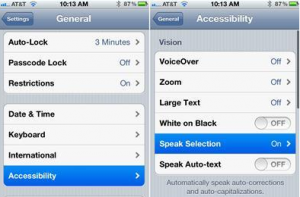Text To Speak Function on iPhone/iPAD 