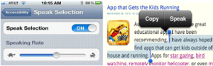 Text To Speak Function on iPhone/iPAD