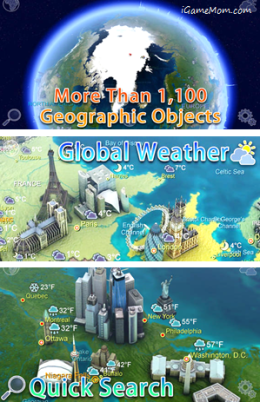 Earth 101 for iPAD - Handy Tool to Learn Geography