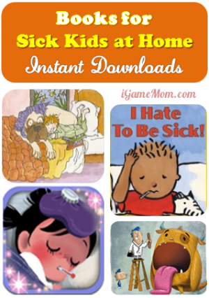 Books for sick kids at home with instant download
