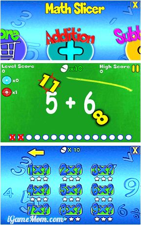 Practice Math Facts with Math Slicer Games