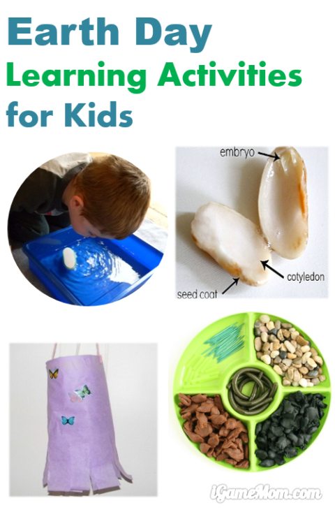 Earth Day learning activities and learning resources for kids, subjects like wind, bird, plant, seed | nature | backyard