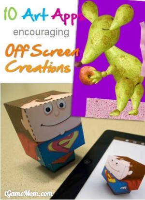 Art Apps for Kid encourage off screen creativity