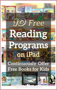 Free Reading Programs on iPad and Tablets for kids continuously offer free books for kids
