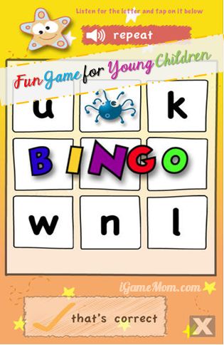 Fun Educational BINGO Game for Young Children