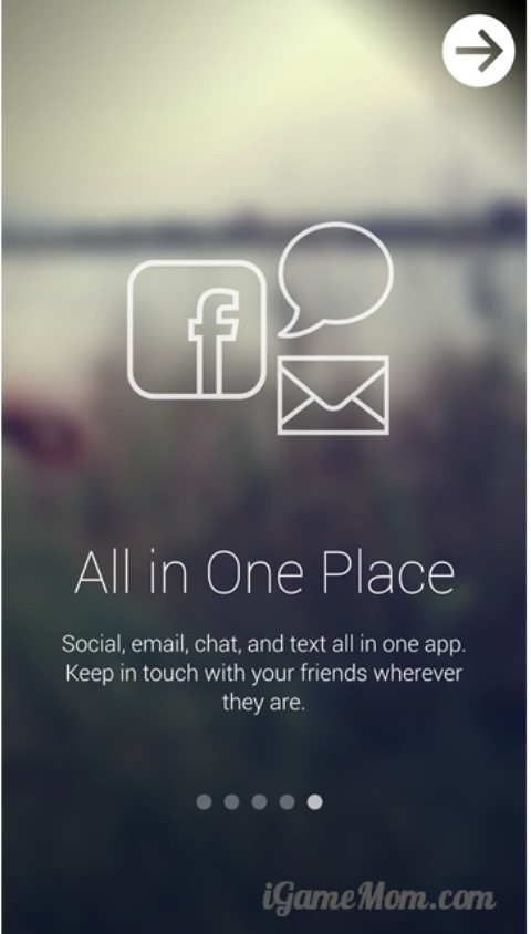 All messages in one place - Facebook Twitter Emails