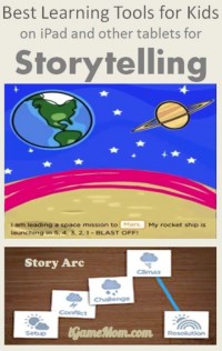 Storytelling learning tools for kids on iPad Tablets