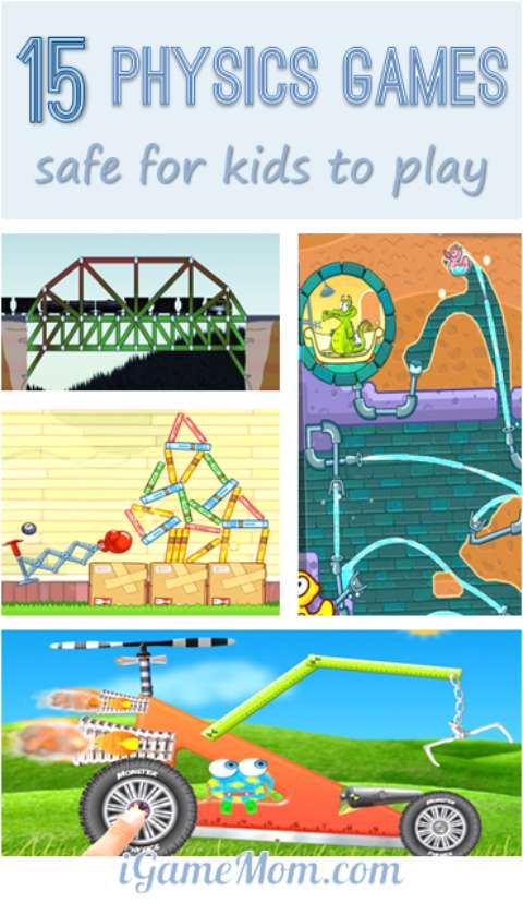 15 fun physics games that are safe for kids to play, including apps and websites, kids as young as preschool age can play and learn science at the same time. Fun STEM activities for kids.