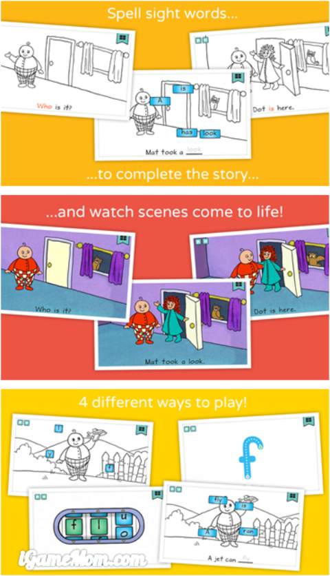 Fun sight word app for kids from Bob Books Reading Magic