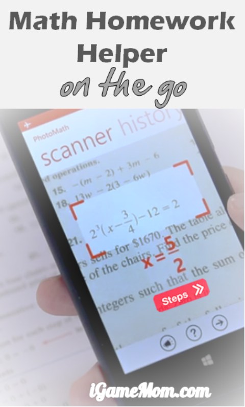 A free app that gives you answers and solutions to math problems instantly, and all you need do is to take a picture of the math problems. Great for math homework helper, or as a self learning tool when teachers or tutors are not available.