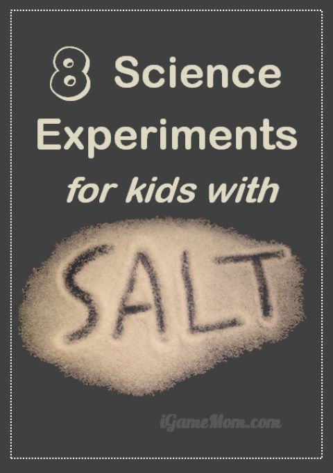 Love kitchen science experiments to do at home with materials you already have in the pantry. These simple science activities all just use salt: salt melting ice, growing salt crystal, salt water floating egg, salt water density demo, ... Kids not only learn salt attributes, but also scientific thinking, process, and methodology. Cool food STEM project ideas to do at home or school or homeschool.