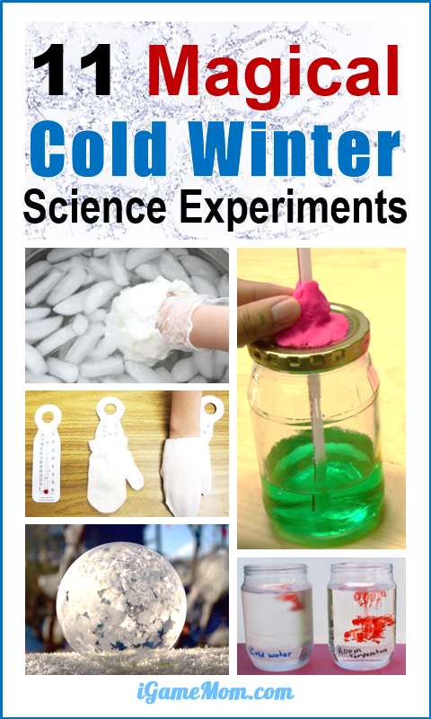 11 science experiments for kids to learn about cold temperature, that are simply magical. You can do some right in your kitchen (and this is the part that you can also do in summer), and some outside in the cold winter. A wonderful STEM resource for your temperature unit or weather or winter theme unit, 5 sense - touch unit