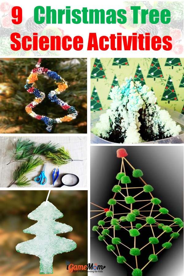 Christmas Tree Science Activities for Kids and Family, great STEM project ideas for the holiday season, that kids of all ages will love.