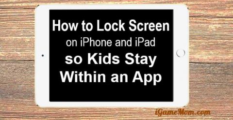 how to lock screen kids stay in one app ipad iphone