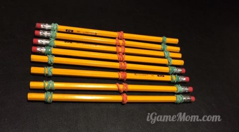 Da Vinci Bridge Build Prep Pencil line up