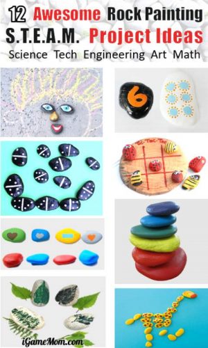 Easy Rock Paining Ideas for Kids STEM Projects