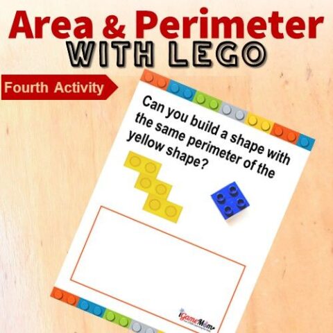 LEGO math challenge area perimeter game 4