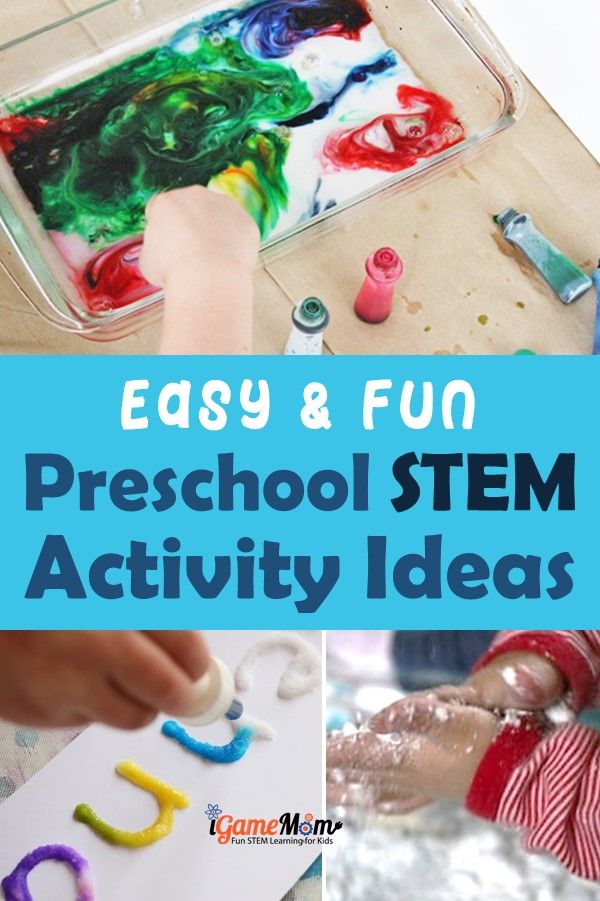 Fun STEM activities for preschool and toddler age kids. Hands on fun to spark the interest in Science Technology Engineer Math at early childhood stage.