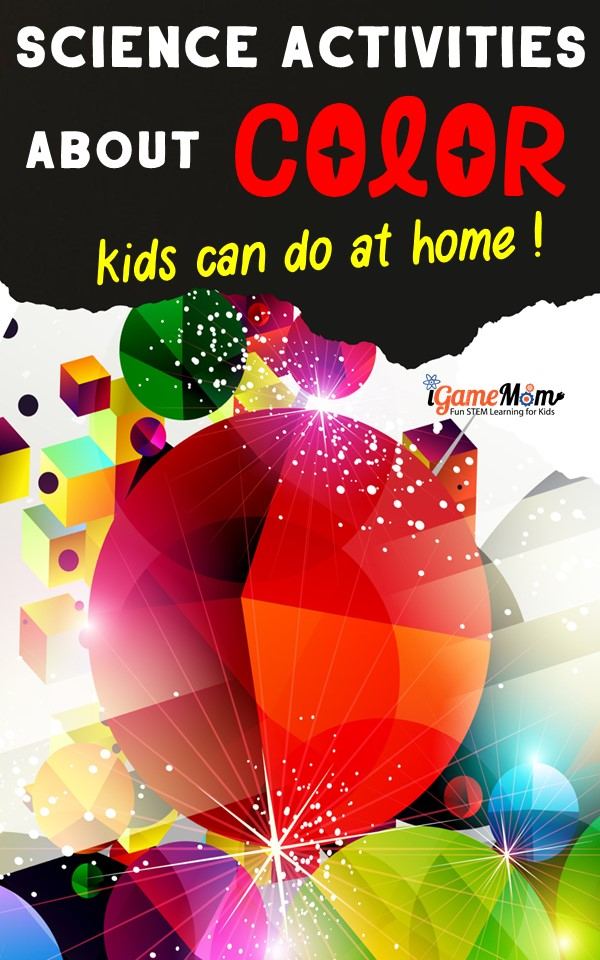 Color science experiments for kids to learn color mixing, lights, senses, so easy that preschoolers can enjoy. STEM and art (STEAM) activities for science Class, homeschool curriculum on 5 senses activities