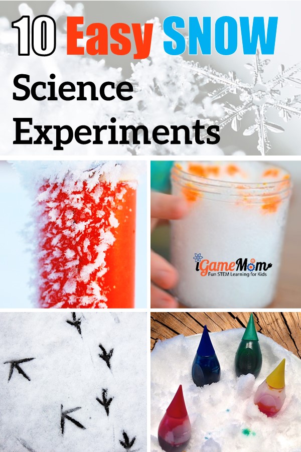 Easy snow science experiments kids can do at home. Winter STEM activities for curious kids of all ages
