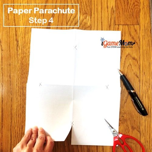 Paper Parachute Step 4 - iGameMom