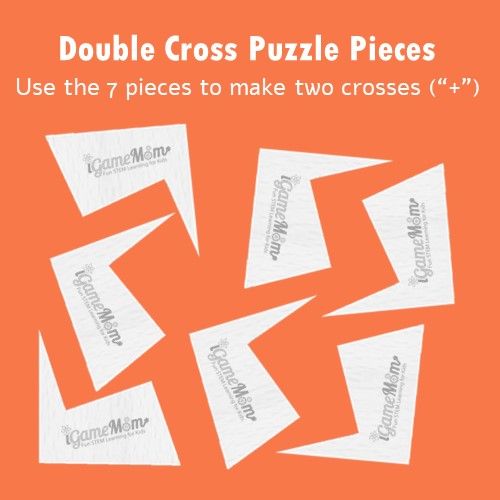 double cross geometry puzzle game pieces