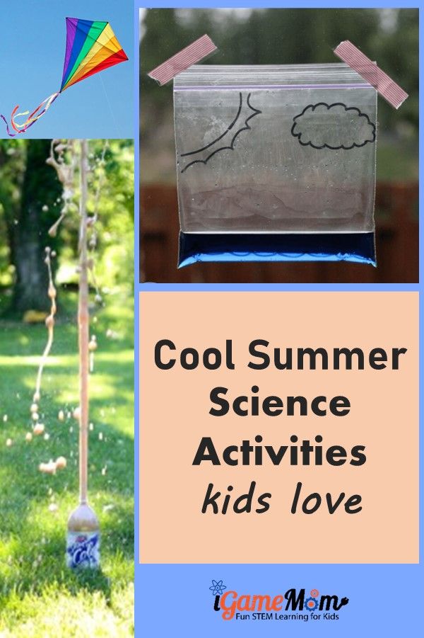 backyard science activities kids love, perfect to engage children in summer at home. great for homeschool, summer camp, science club.